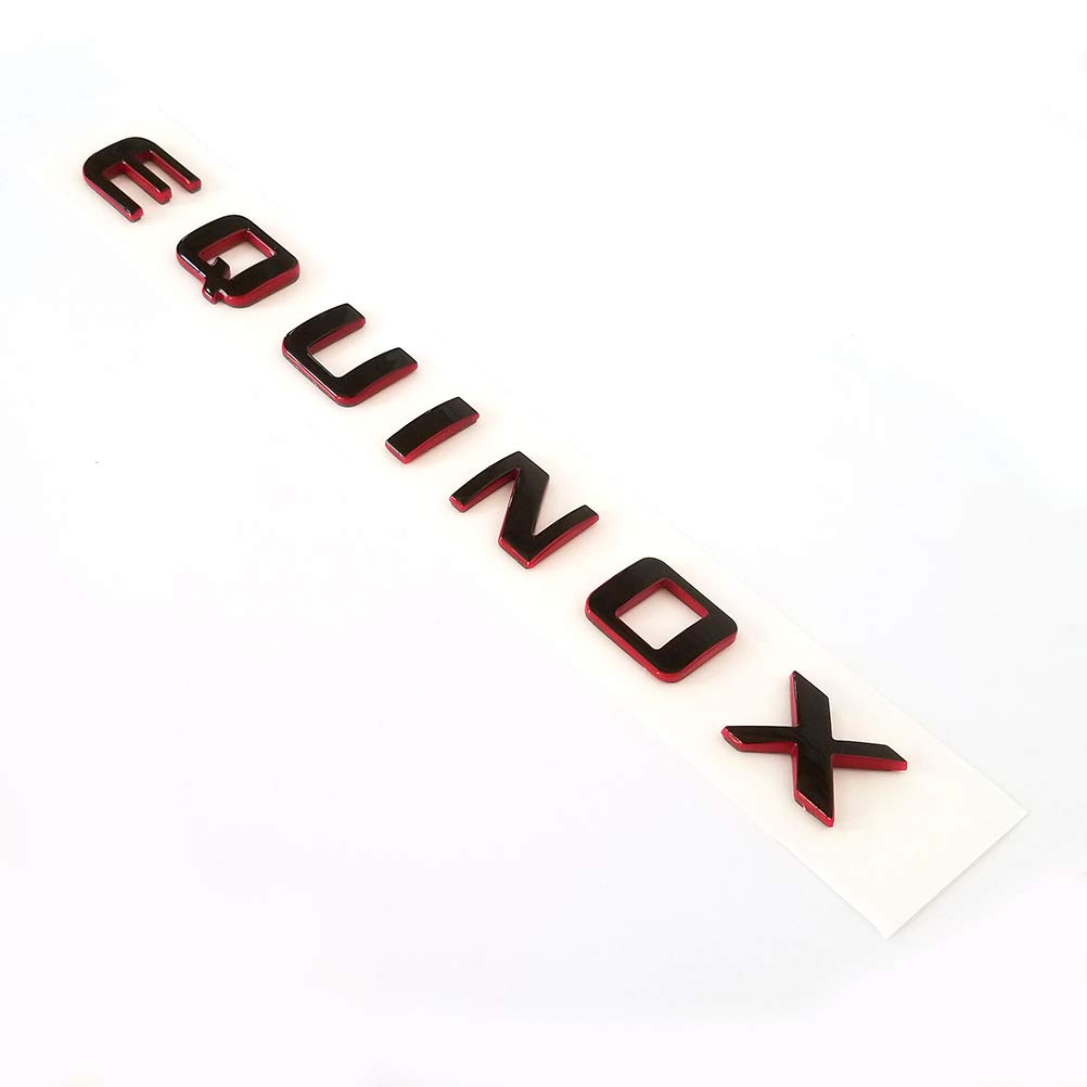 Yoaoo 2X Oem Chrome Equinox Nameplate Letter Emblems Badges Glossy For Equinox 23299758