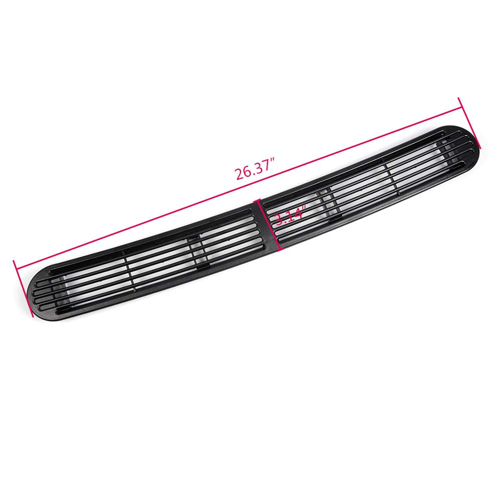 G-Plus Graphite Dash Defrost Vent Cover Grille Panel Black Compatible With Chevy Blazer S10/Gmc Jimmy Oldsmobile 1998-2004 Suv Pickup Truck