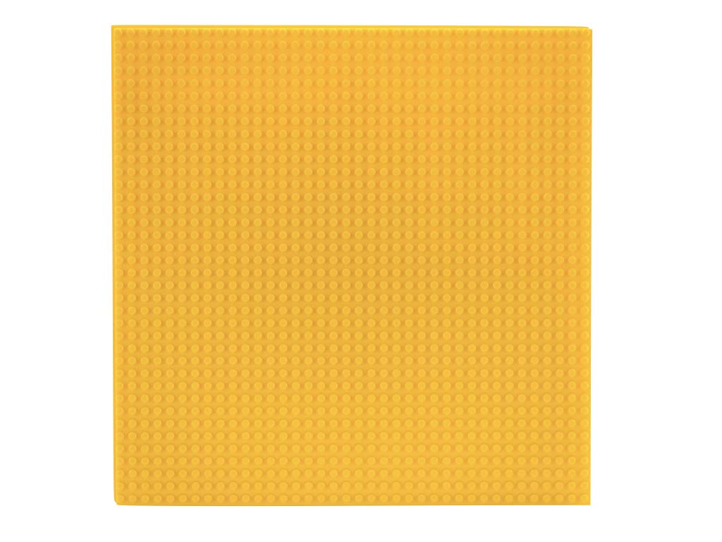 Slabdreamlab 12''X12'' Baseplate For All Major Building Bricks And Blocks (Yellow, Single)