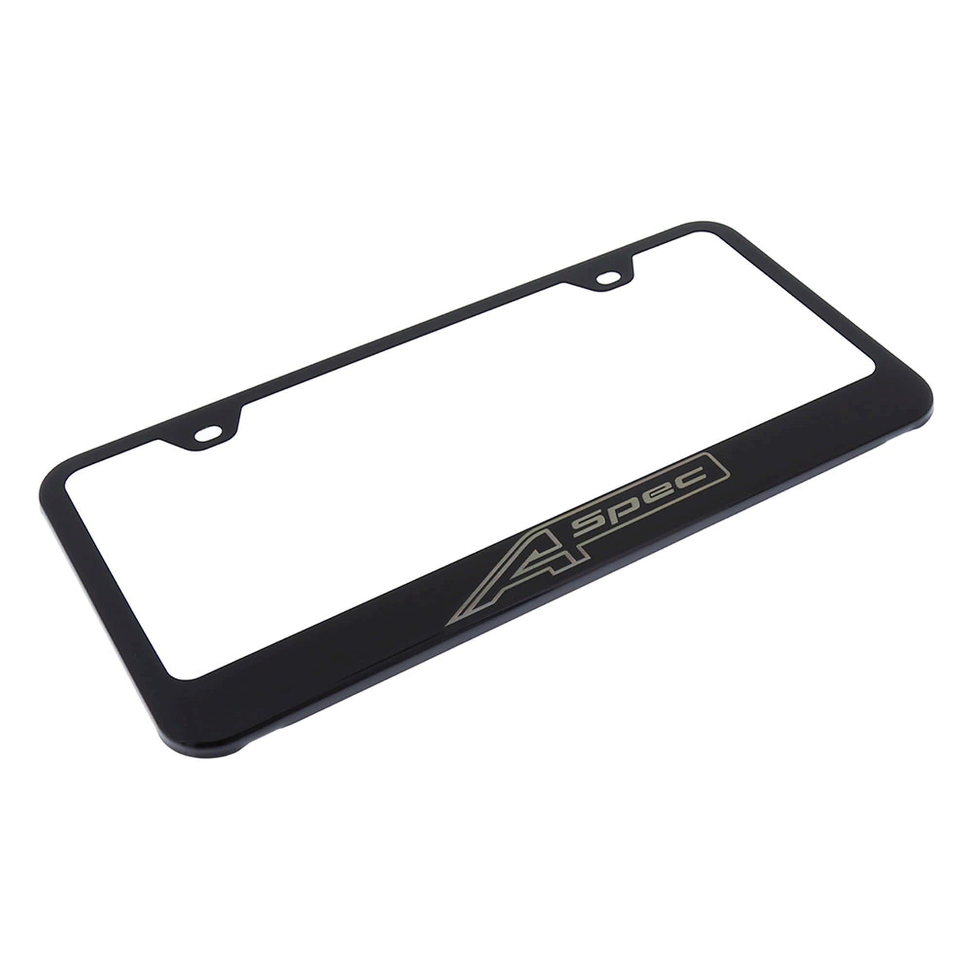 Au-Tomotive Gold Laser Etched License Plate Frame For Acura A-Spec (Black)