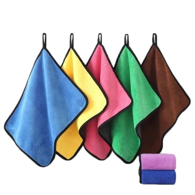 FineX Microfiber Cloth, Cleaning Cloth for House, Office, Hotel, Washing car, polishing &Dusting Cloth 1 pc_40x40 cm