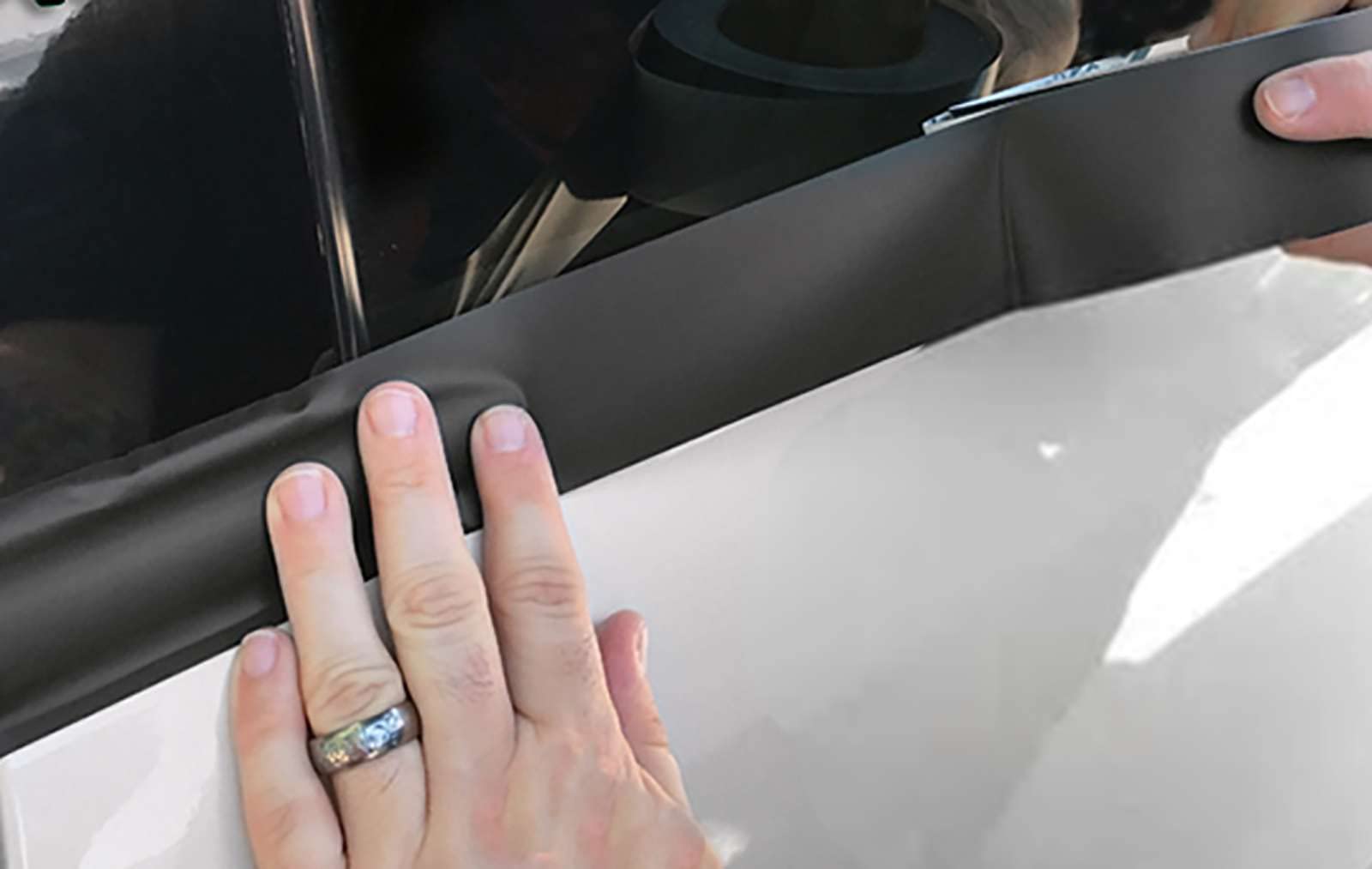 2 Inches X 75 Feet 3M 1080 2080 Satin Black Vinyl Wrap Kit For Black Out Chrome Delete Window Trim Door Trim Free Tool Kit