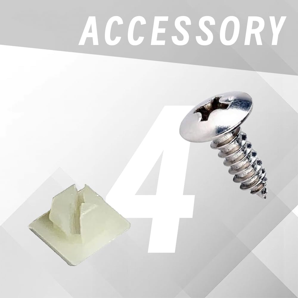 4Sets License Plate Screws, License Plate Bolts, License Plate Screw Kit, 4755299 3907444 A11719 Car Parts Stainless Steel Licen