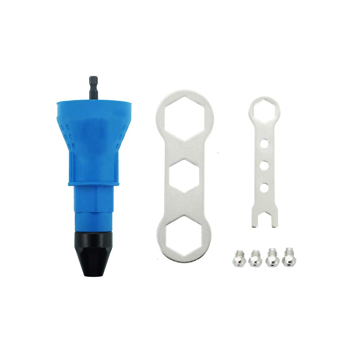 DEVMO Electric Rivet Nut Gun Cordless Riveting Tool Insert Nut Adaptor Drill Adapter