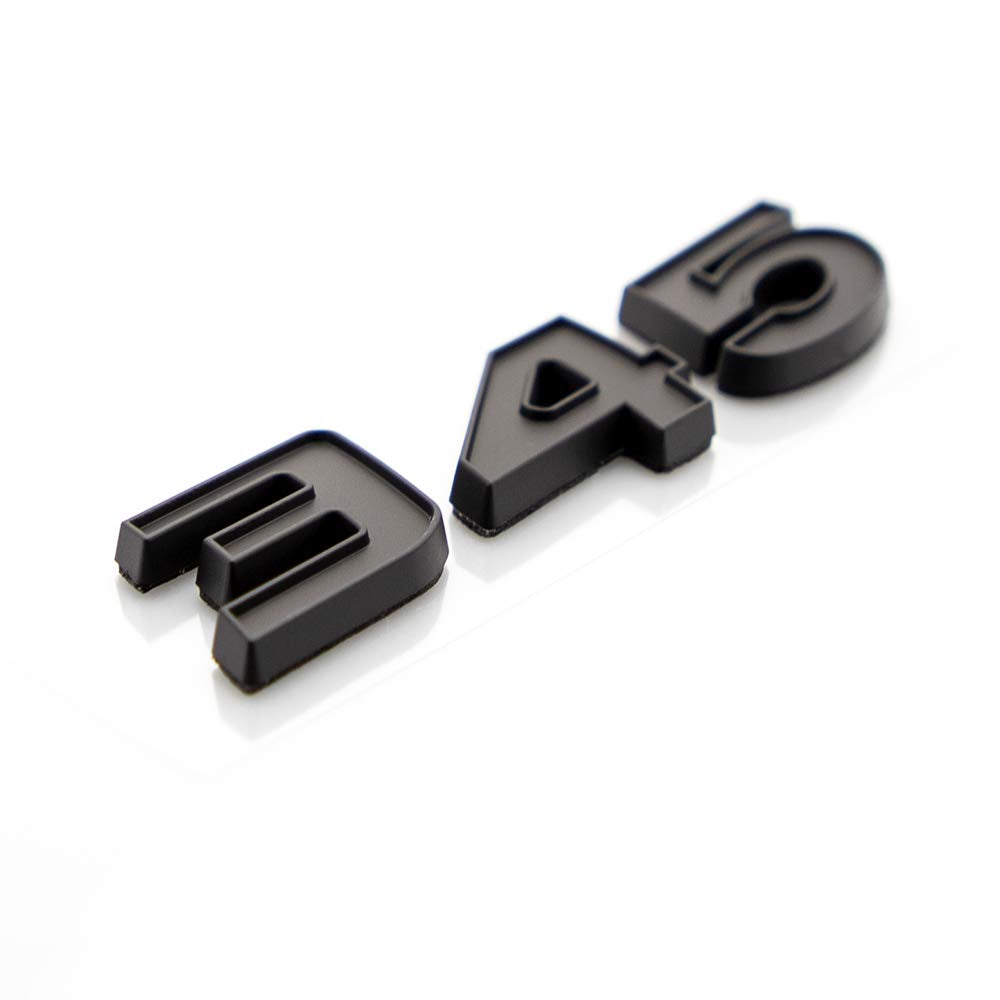 2Pcs 345 Emblems 3D Nameplate Premium Car Badge Decal Replatement For Challenger Chrysle 300C (Black)