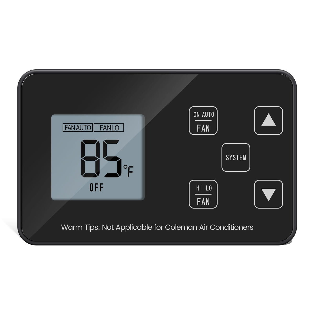 [New Generation] Rv Thermostat, Briidea Rv Lcd Screen Digital Thermostat (Cool/Heat), Replace For Dometic 3106995.032, Not Applicable For Coleman Air Conditioners & Dometic 3 Wires System, 12V Dc