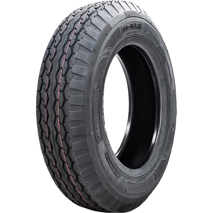 Nama Set Of 2 (Two) Nm519 Premium Trailer Tires-St8-14.5 8X14.5 Load Range G Lrg 14-Ply Bsw Black Side Wall
