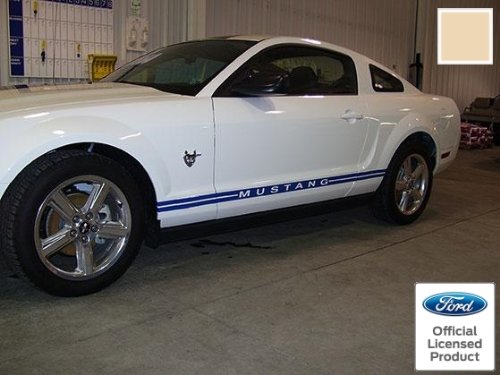 Decal Mods Rocker Panel Door Side Stripes Decals for Ford Mustang Tan - RB - CTAN