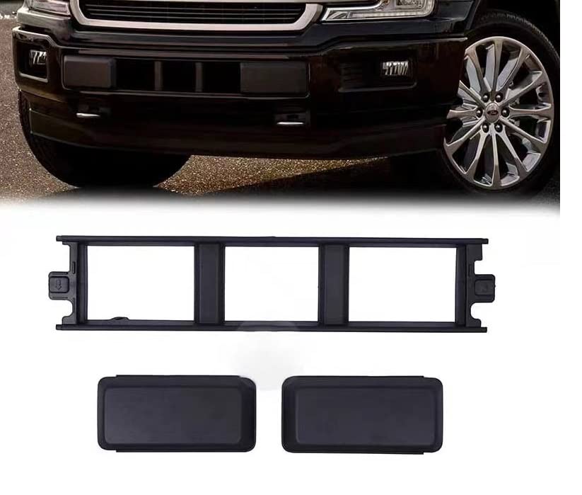 Front Bumper Cover Lower Grille Trim Panel Plastic Fit For 2018-2020 Ford F150 Black