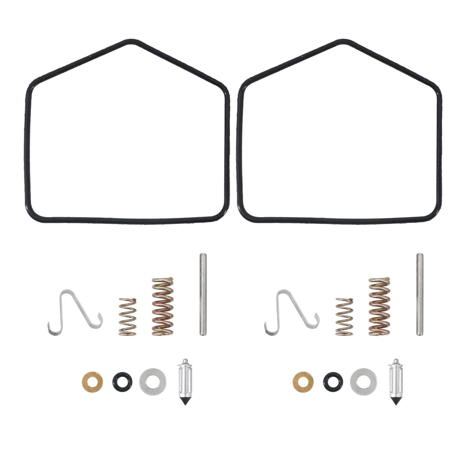 Kipa Carburetor Rebuild Repair Kit With Float Replace For 1970-1973 Cb350 Cl350 Twins, Carb # 3D, 722A, 726A & 728A On Engine Nu