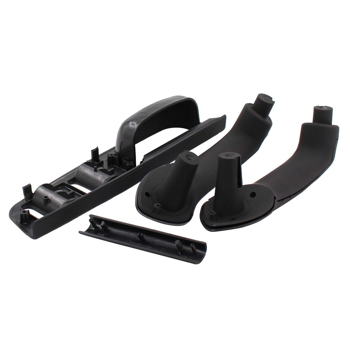 Newyall Black Interior Inside Door Grab Handle Covers & Window Switch Bezel Kit For Vw Jetta Golf Bora Mk4 1999-2004