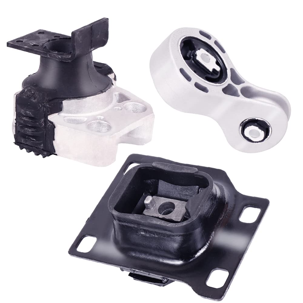 Patewin 3Pcs Engine Motor Mount Set Compatible With Ford Focus 2008-2011 L4 2.0L, Replace# A5322 A2986 A5312 Transmission Mount