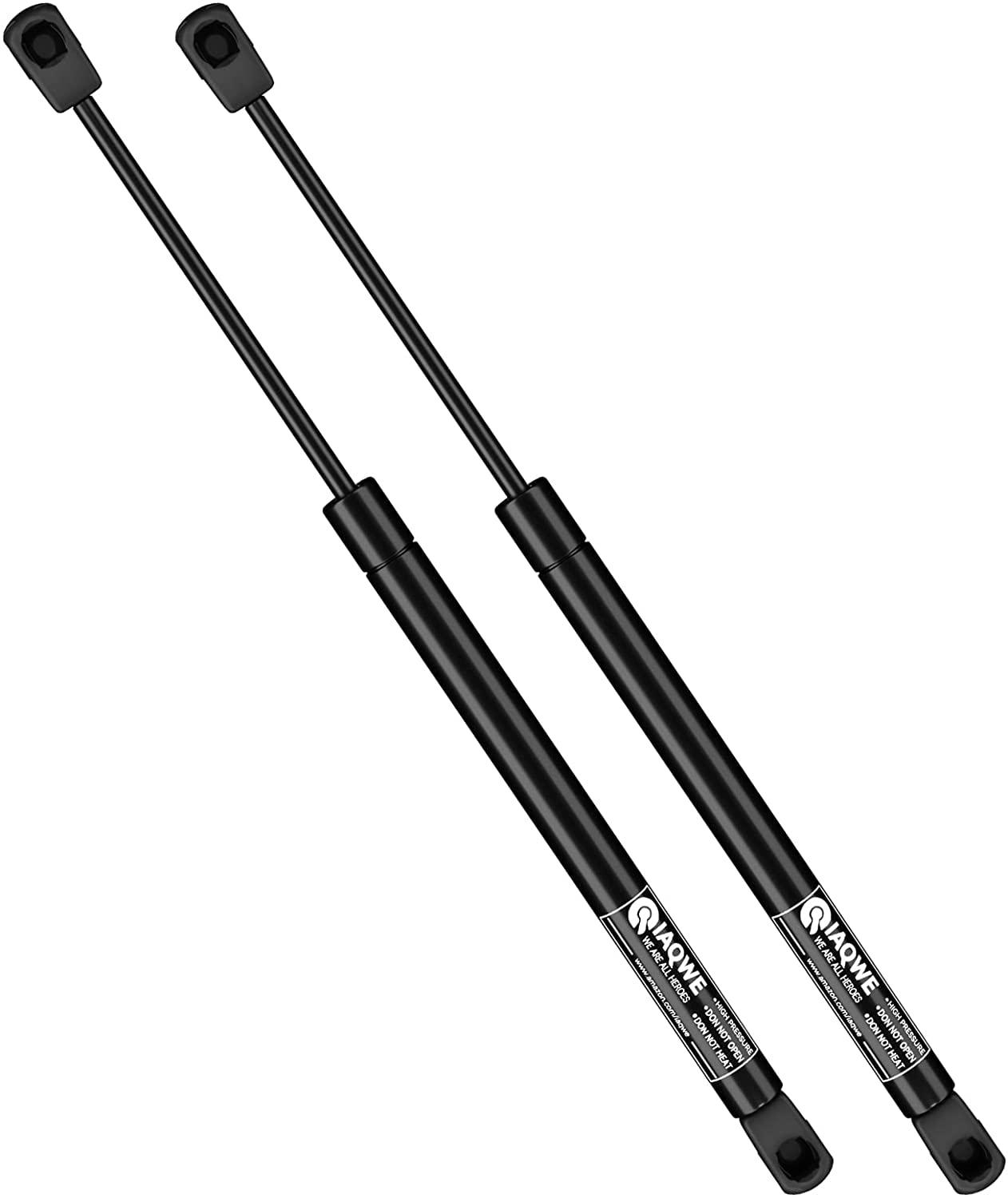 C1602648 17 Inch 35Lb/155N Gas Struts Lift Support Gas Spring For Camper Shell Leer Are Truck Topper Rear Window Tonneau Cover Topper Window Truck Cap Door Toolbox Lid By Iaqwe, 2 Pack
