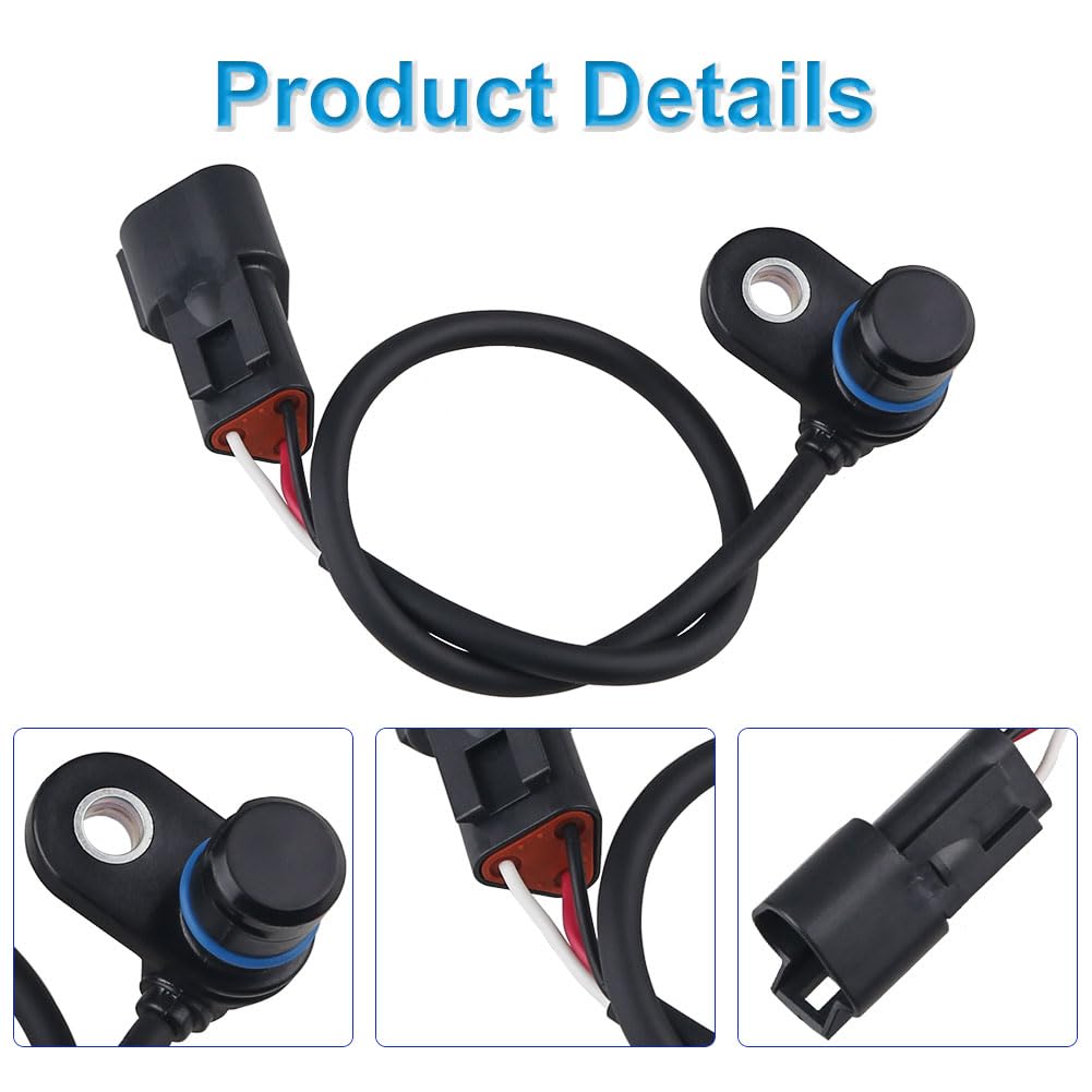 Wmphe Compatible With Speed Sensor Harley Davidson Electra Glide Softail Road Glide Road King 2000 2001 2002 2003 2004 2005 2006, Motorcycle Electronic Speedometer Sensor 74430-00D, 74430-00C