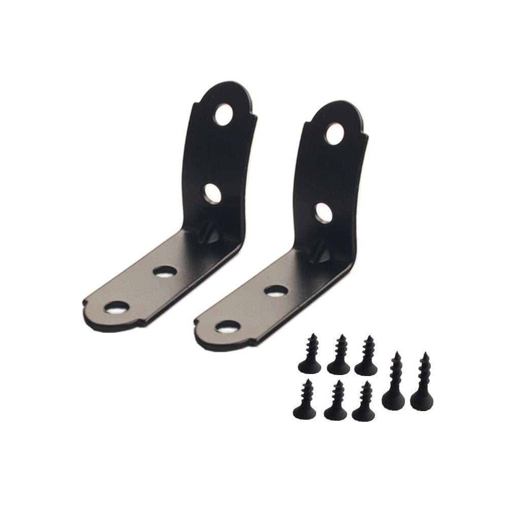 Dewhel 2Pcs Black Edition Glove Box Hinge Repair Kit For 2001-2008 Audi A4 B6 B7 S4 Rs4 8E Replacement Diy Compartment Lid Hinge