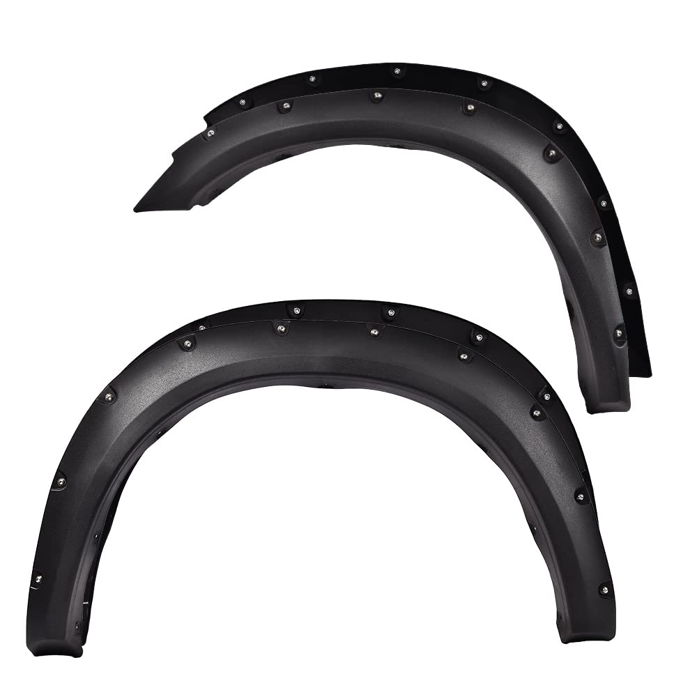 PIT66 Fender Flares, Compatible with 2010-2018 Dodge Ram 2500/3500 Fleetside with 76.3 98.3 Bed (Do Not Fit Dually and Chass
