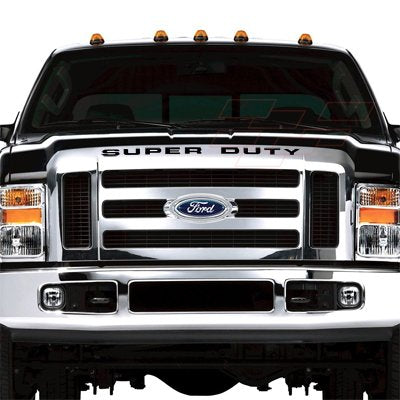 Eurosport Daytona Compatible With Ford Super Duty Front Grille Black Letter Insert