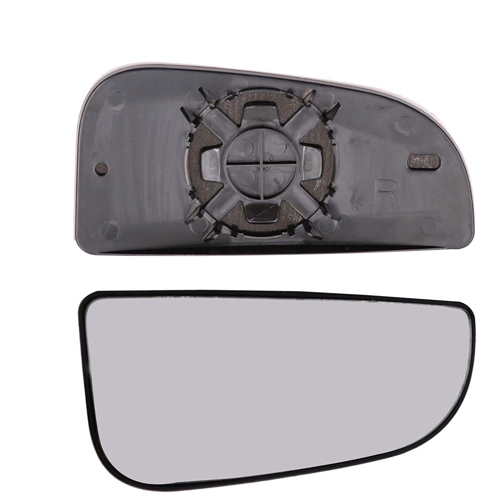 Gsrecy For Dodge Ram 1500 2500 3500 2010-2020 Passenger Side Rearview Glass, Tow Mirror Spotter Lower Glass With Holder (Right)