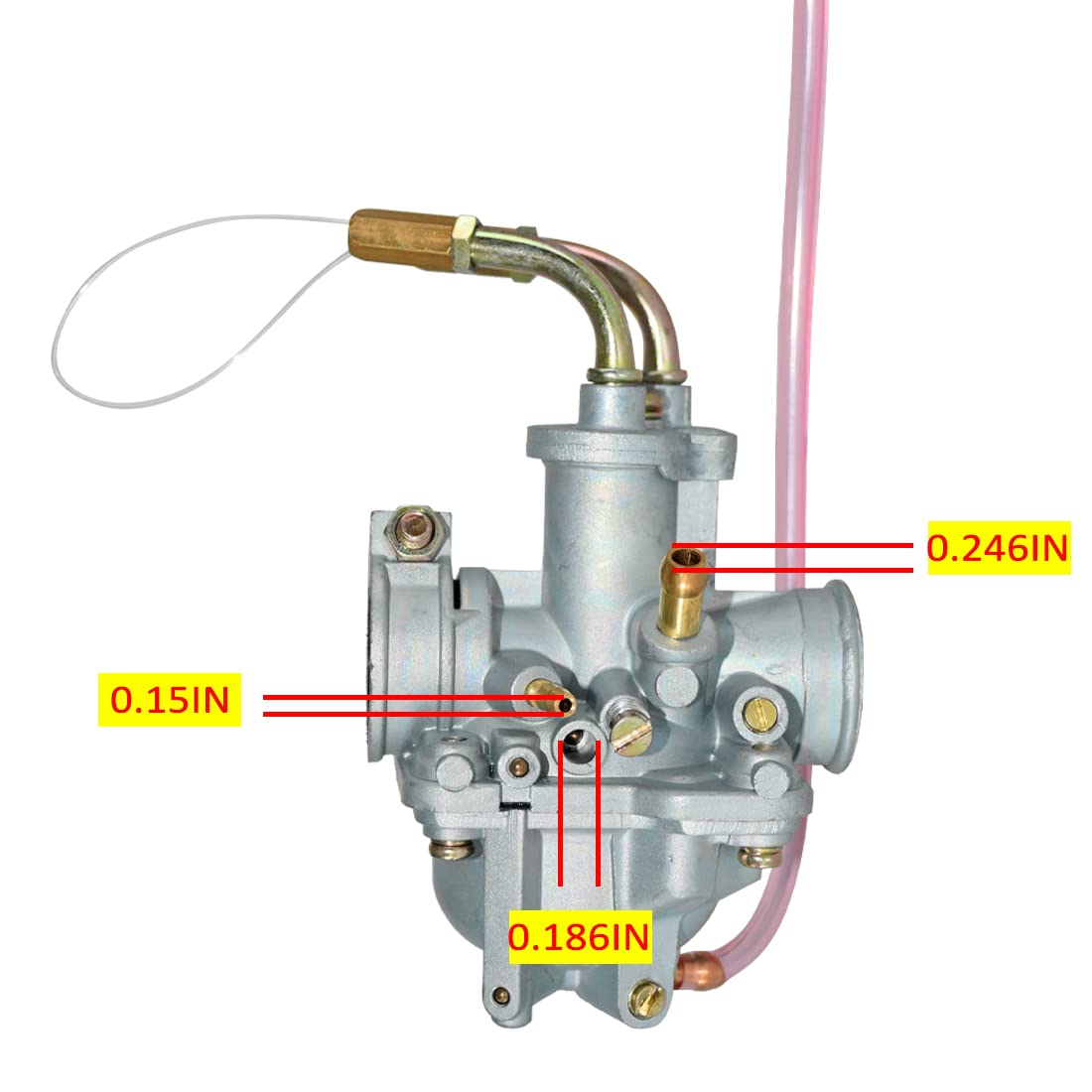 JDLLONG PW50 Carburetor for Yamaha PW 50 Peewee & Y-Zinger 1981+ with Air Filter