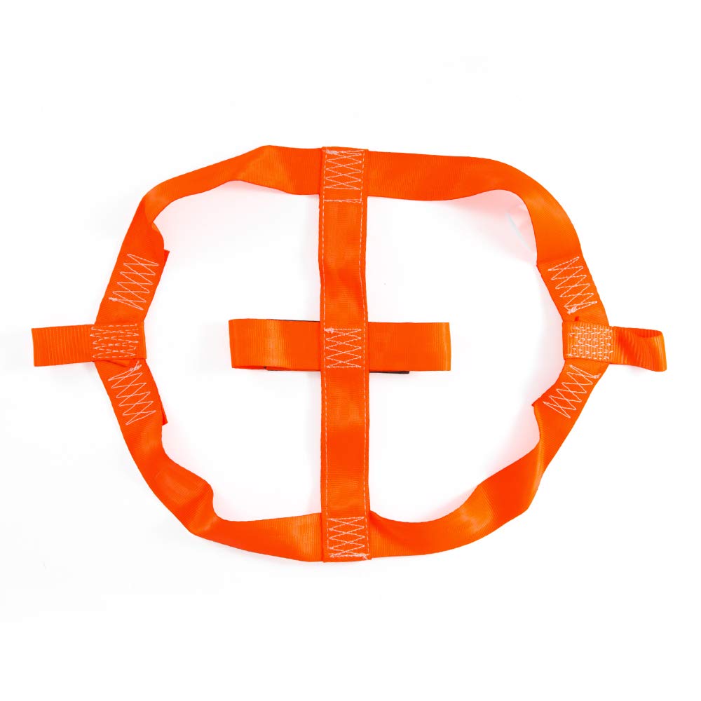 Moto4U Universal Motorcycle Rear Wheel Tie Down Strap In Orange