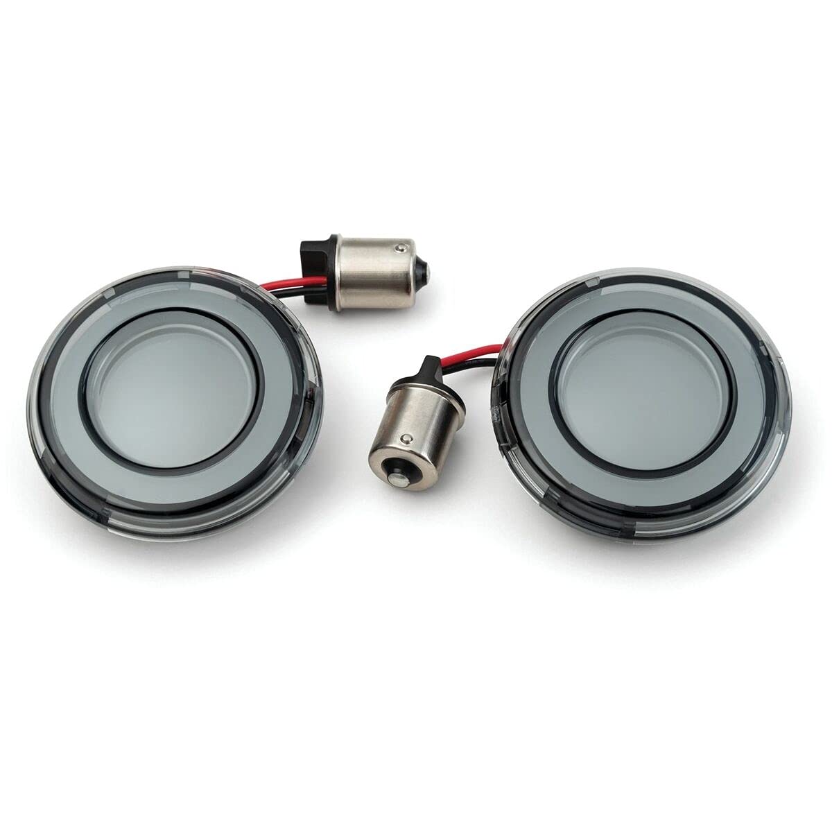 Kuryakyn 2907 Motorcycle Lighting Accessory: Tracer LED Rear Turn Signal Conversions Bullet Style, 1156 Single-Curcuit Red with 