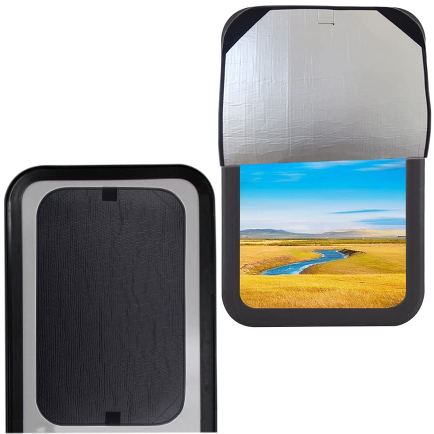 Rv Door Window Shade Cover, Sun Blackout Fabric For Camper Privacy Entrance (16 X 25 Inch)