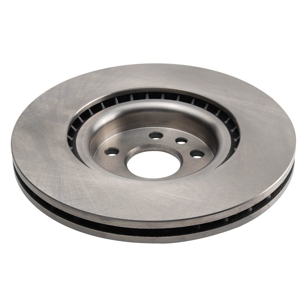 Trq Front Brake Rotors Set Vented Compatible With 2018-2021 Jaguar E-Pace 2015-2019 Land Rover Discovery Sport 2016-2019 Range R