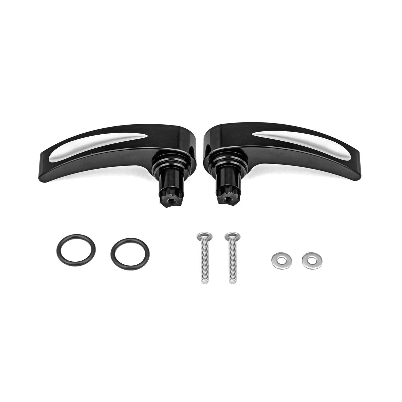 Dasen Saddlebag Latch Lever, Black Saddlebag Lid Lifters Compatible With Harley Touring Street Glide Road King Electra Glide Road Glide 2014-2024