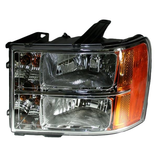 Trq Driver & Passenger Side Headlight Assembly Set Headlights Driver & Passenger Side Compatible With 2007-2013 Gmc Sierra 1500