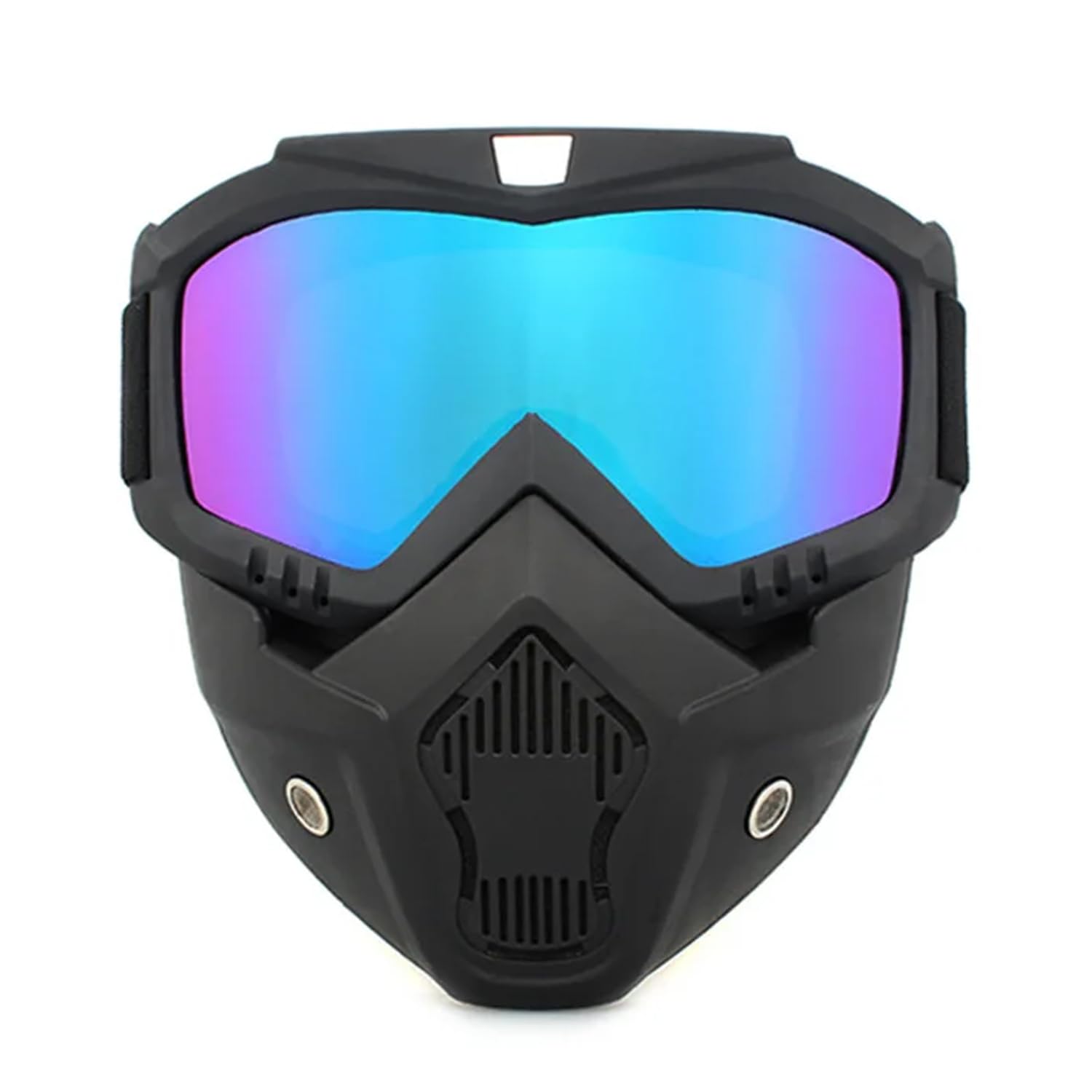 Otoroys 3 In 1 Bike Scoter Motorcycle Protective Goggles Bike Face Mask Bike Face Shield, Rainbow Visor