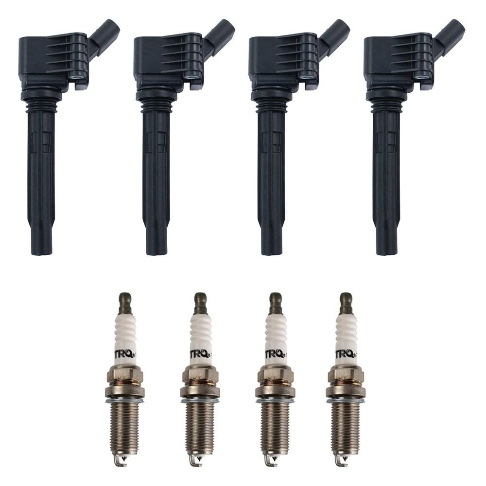 Trq Ignition Kit Ignition Coil Spark Plugs Compatible With 15-23 Audi 15-17 Volkswagen