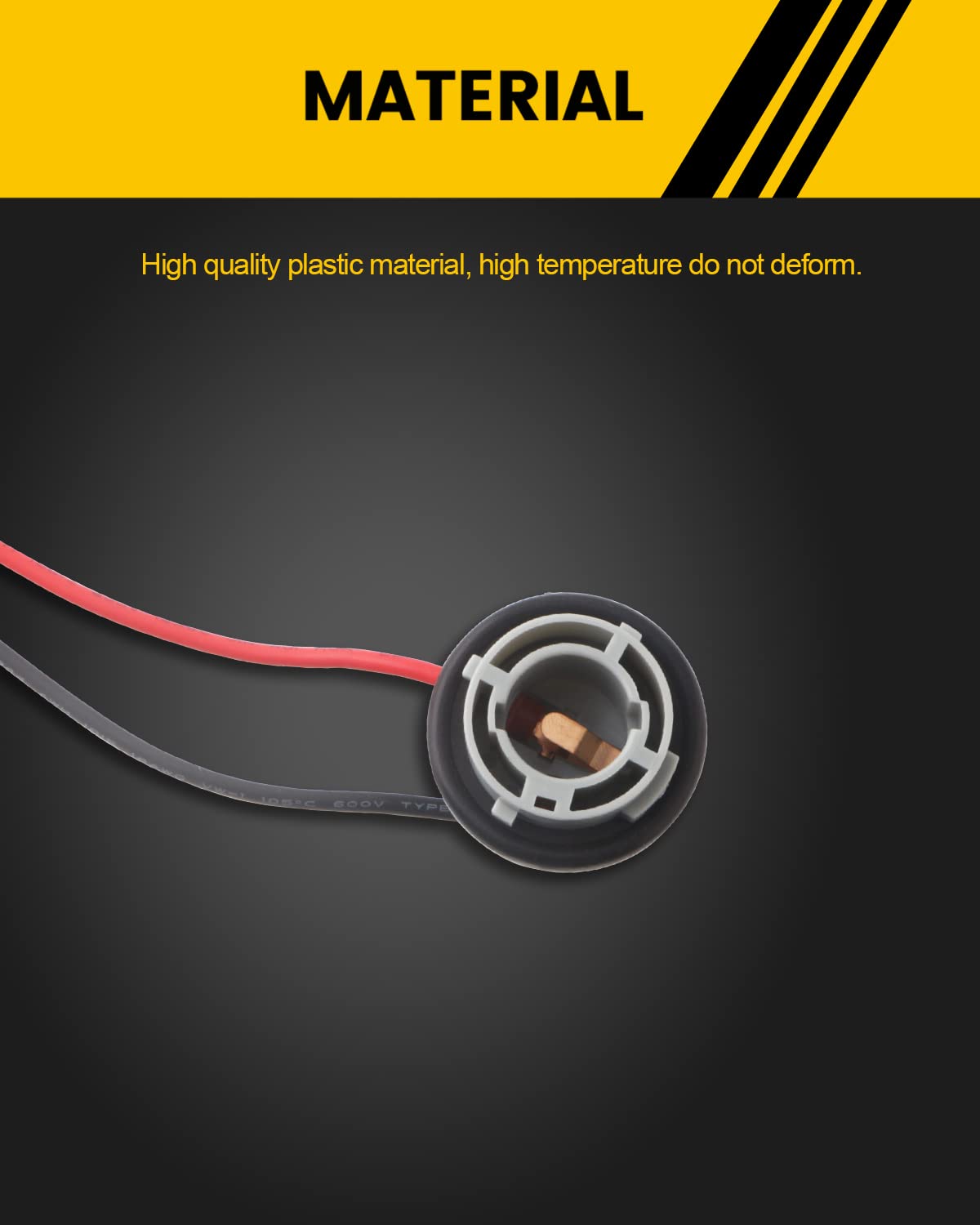 Qasim 1156 Led Bulbs Sockets Ba15S P21W Wiring Harness Adapter For Turn Signal Lights Backup Lights Time Running Lamps-4Packs