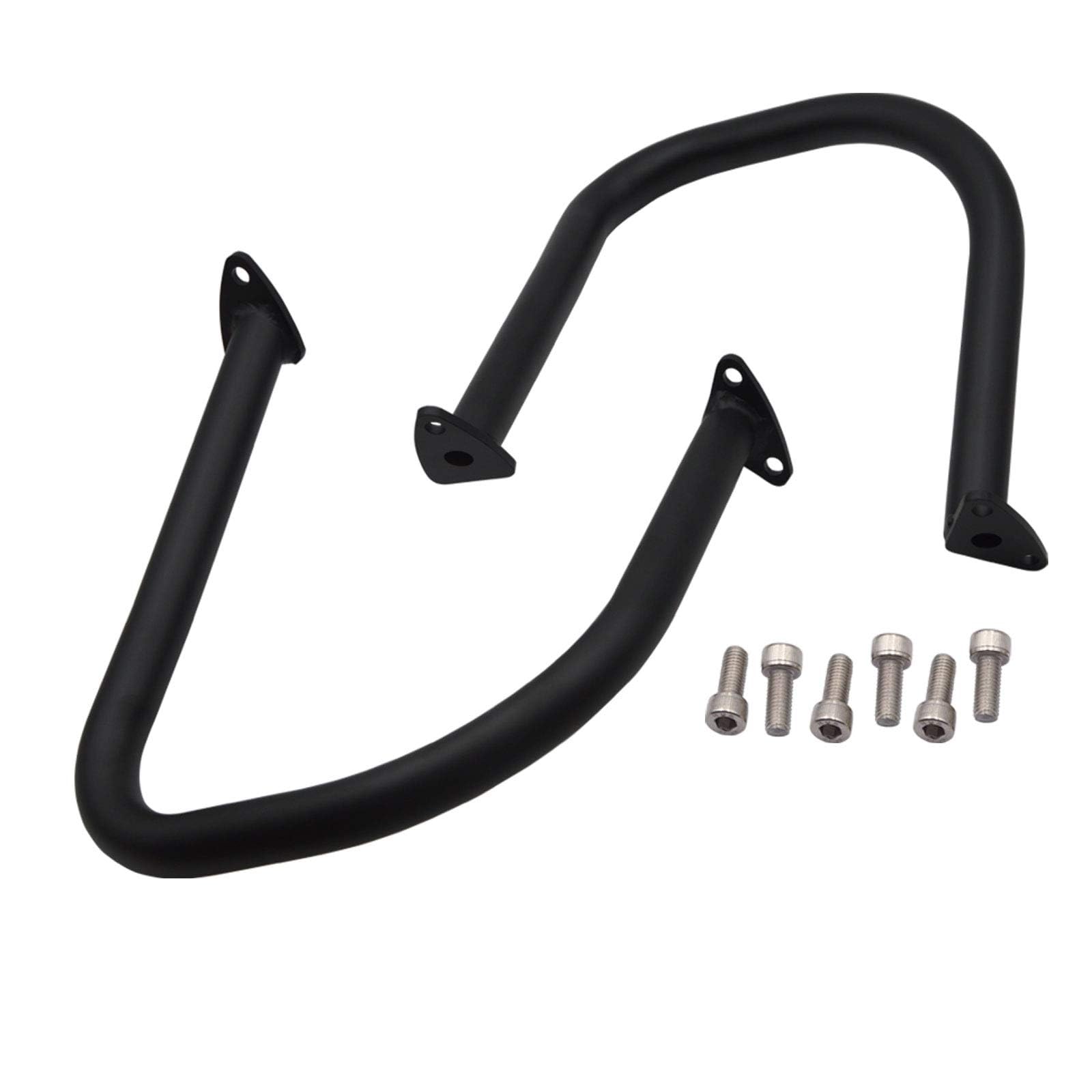 XJMOTO Black Rear Engine Protect Guard Crash Bars for Indian Chief 2015-2024, Matte Black, Metal, Model 712396498919