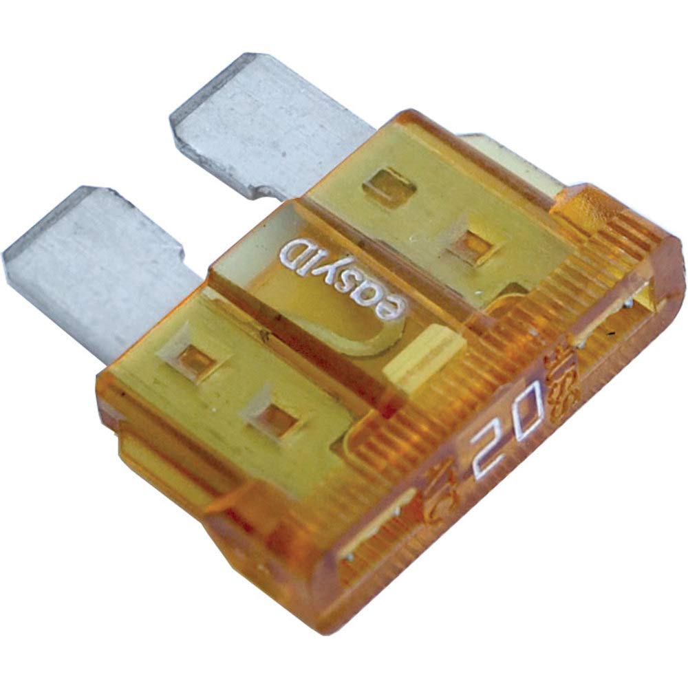Blue Sea Systems 5296 EasyID Illuminating ATC Fuse, 20 Amp, 2 Pack