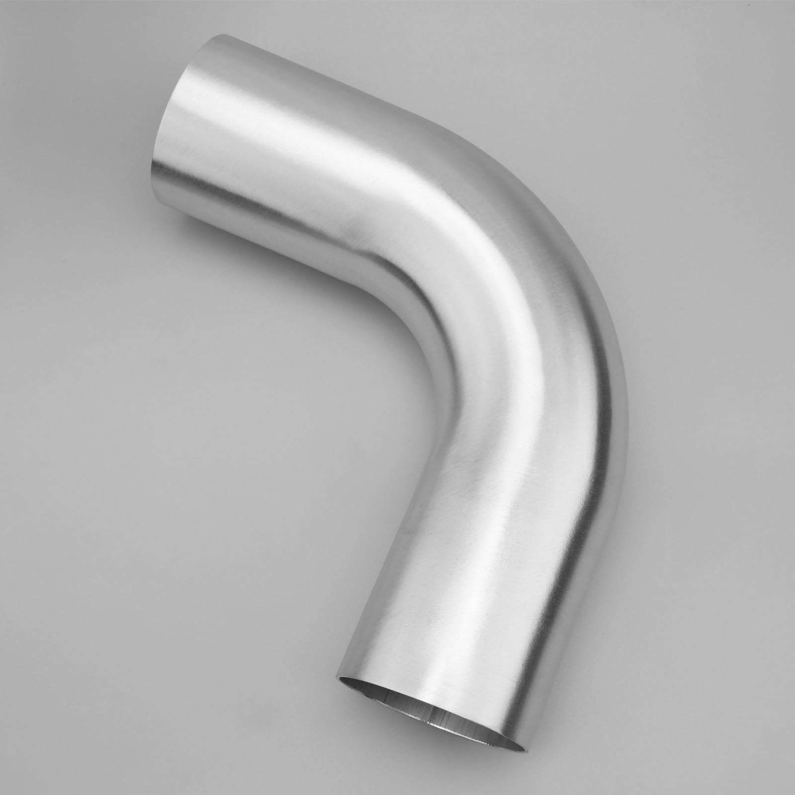 Ac Performance 3.5'' (89Mm) Od 90 Degree Aluminum Elbow Intercooler Pipe Air Intake Tube, 1.28D Radius, Brushed Finish