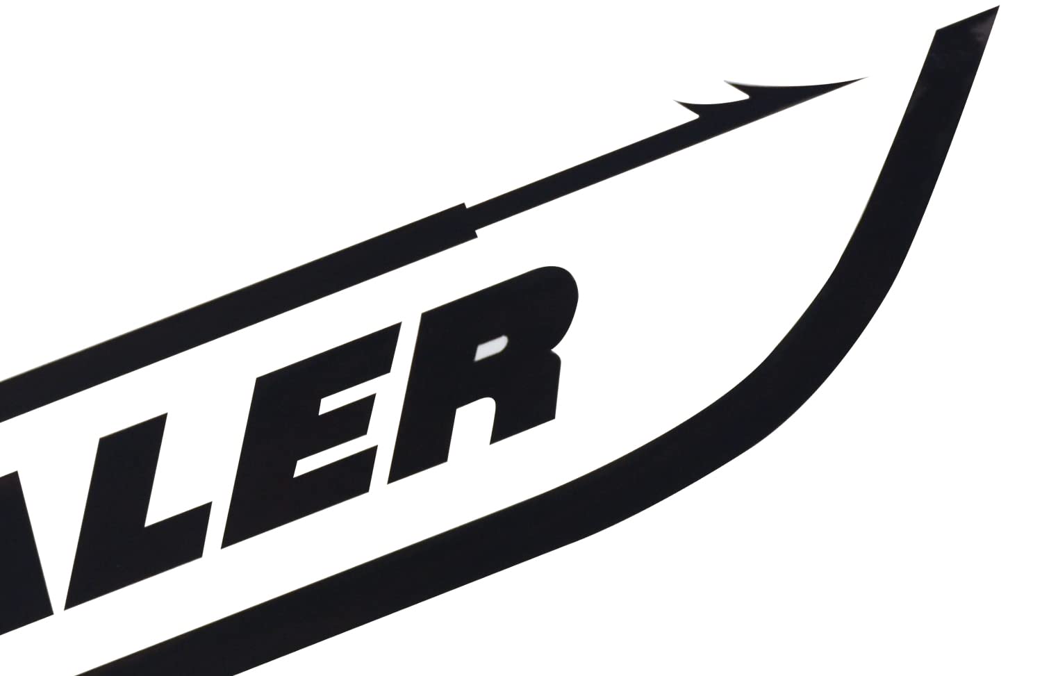 2Pc Boston Whaler Stickers Decal Boat Outboard Motor Fit for Whaler Hull Marine Grade (Black)