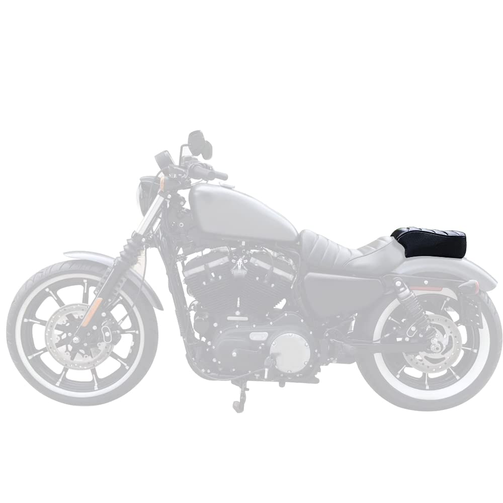 WOWTK Passenger Pillion Seat with Passenger Footpeg Mount Kit fits for Harley 2016-2022 Sportster Iron 883 XL883N Models