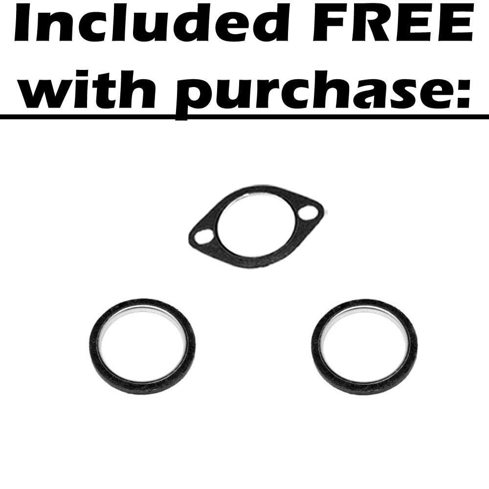 Northeastern Exhaust | Stainless Steel Front Flex Exhaust Pipe Compatible For Hyundai Santa Fe 2007-2009 2.7L | Free Gaskets Included | Automotive Replacement Part