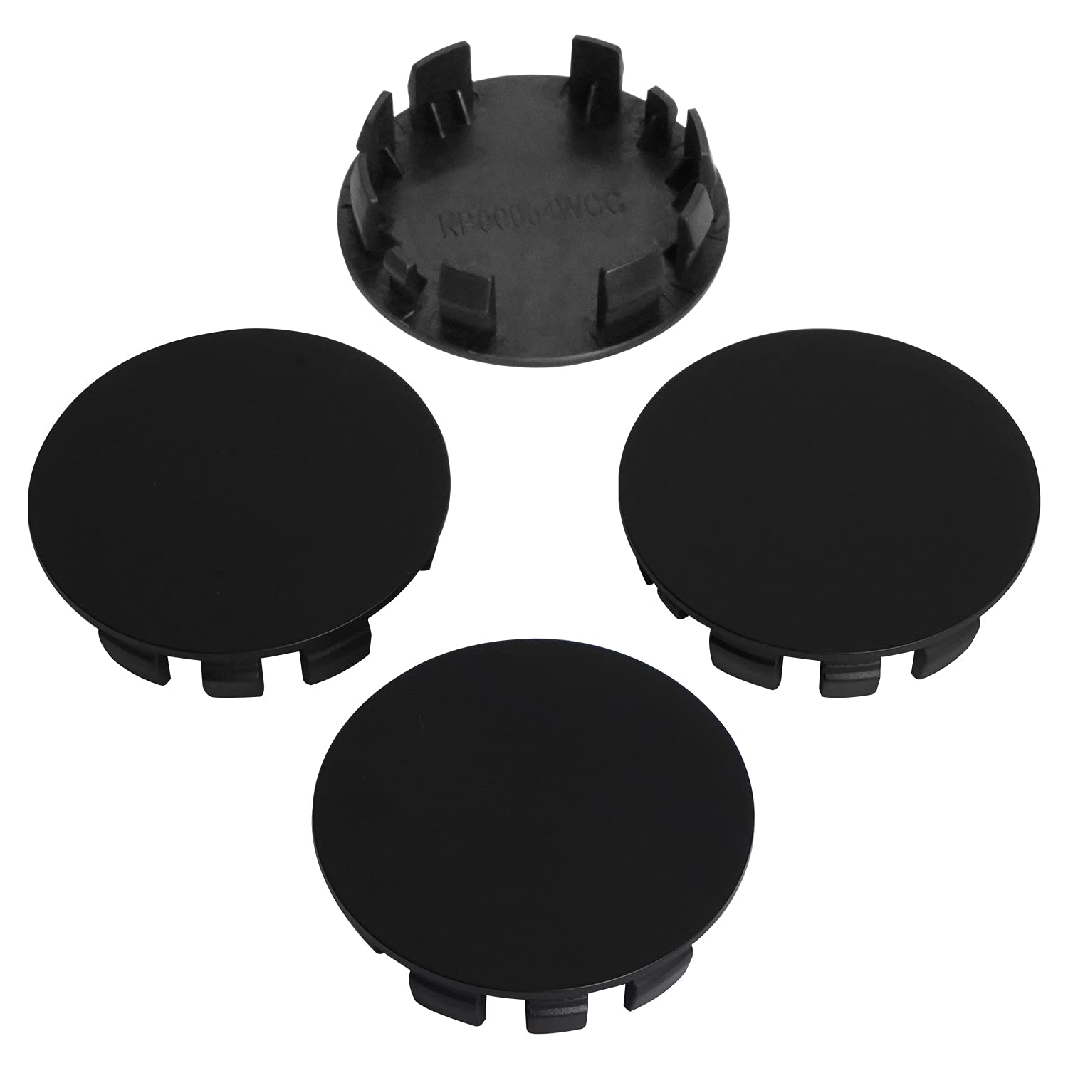 Kitspro 2.4Inch 62Mm Wheel Center Caps, Pack Of 4 (Matte Black, Outer 62Mm, Inner 56Mm)