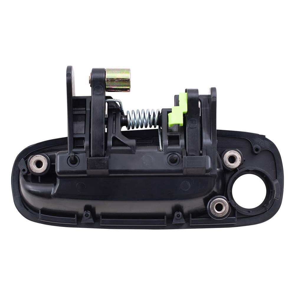 Autoandart Brock Replacement Front Driver And Passenger Side Outside Door Handles Textured Black Compatible With 1998-2002 Corol