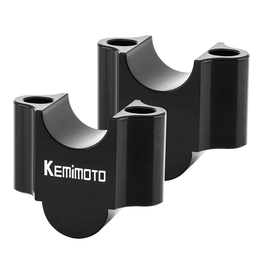 Kemimoto 7/8 Inch Motorcycle Handlebar Risers, Aluminum Alloy Motorcycle Risers, Compatible With Kawasaki Suzuki Wr250F Tw200, F