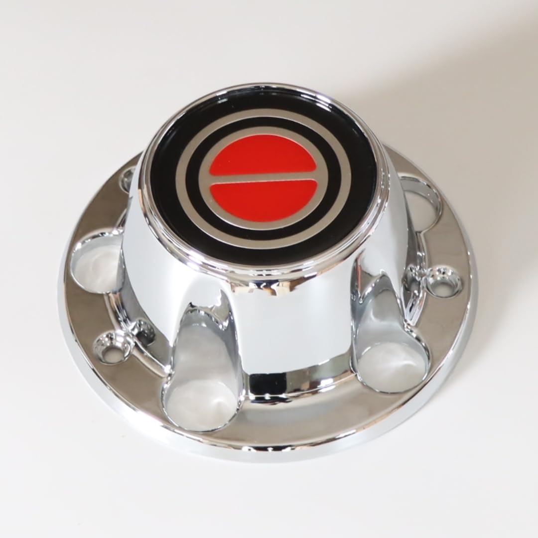 PPCovers Chrome Wheel Hub Center Caps for F150 1980-1996, Includes 12 Mounting Screws, Durable ABS Material