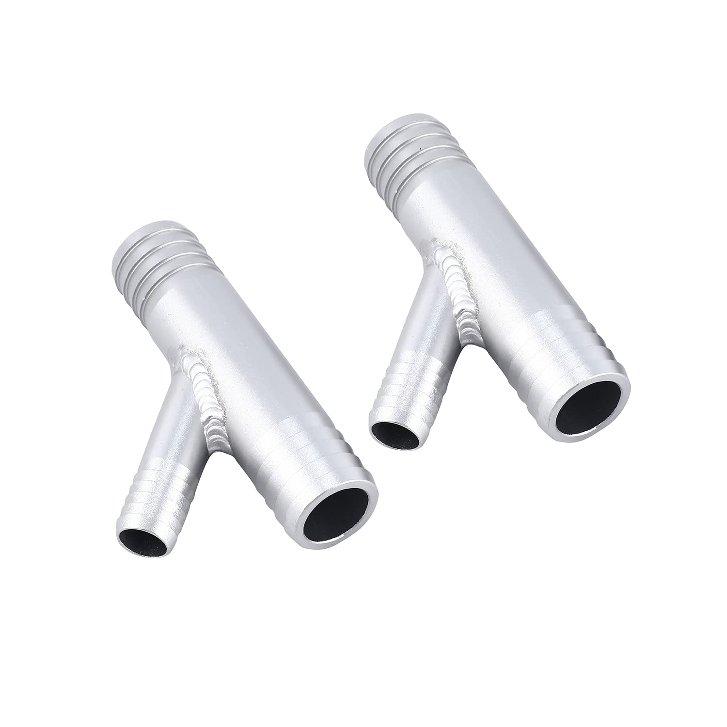 GRT A Pair 1 INCH to 5/8 CAB Heater Y Fittings UTV SXS RZR CAN AM Polaris Made from Aluminum