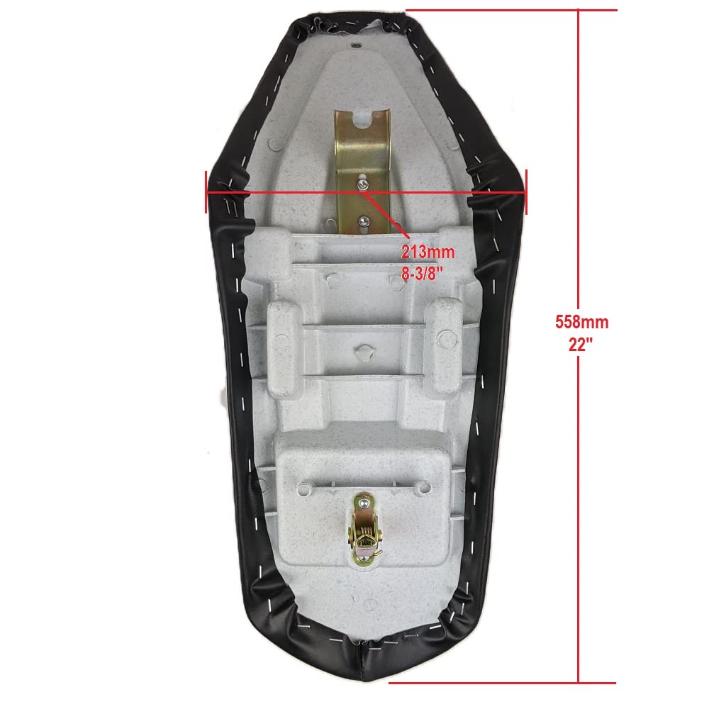 Complete Foam Atv Seat 22'' 50Cc 70Cc 110Cc 125Cc Taotao Ata125G Cheetah Coolster 3125C 3125Cx Cougar Jet 9 10 Mountopz Bms (Bla