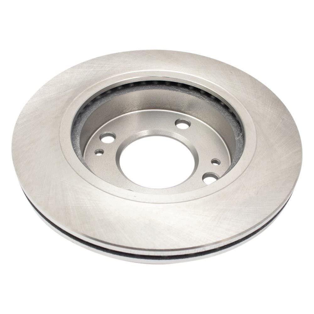 Trq Front Brake Rotors Set Vented Compatible With 2014-2015 Mitsubishi Mirage