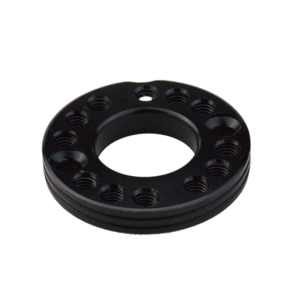 GOOFIT Black 28mm Carburetor Spacer Adapater Intake Manifold Spinner Plate Replacement for 50cc 70cc 90cc 125cc Sunl Taotao NST