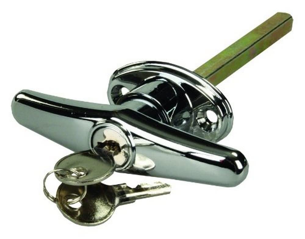 Jr Products 10885 Locking T-Handle, Chrome