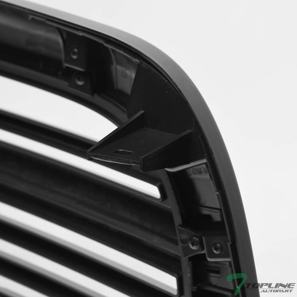 TLAPS 7422439037076 Compatible With 2010-2018 Dodge Ram 2500/3500 / 4500/5500 Glossy Black Big Horn Style Horizontal Front Bumpe