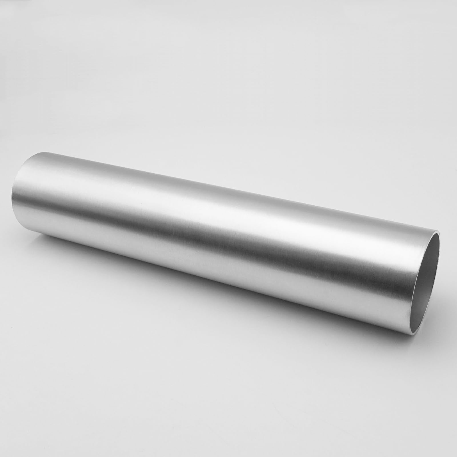 Ac Performance 2.5'' (63Mm) Od Straight Aluminum Intercooler Pipe Air Intake Tube, Brushed Finish