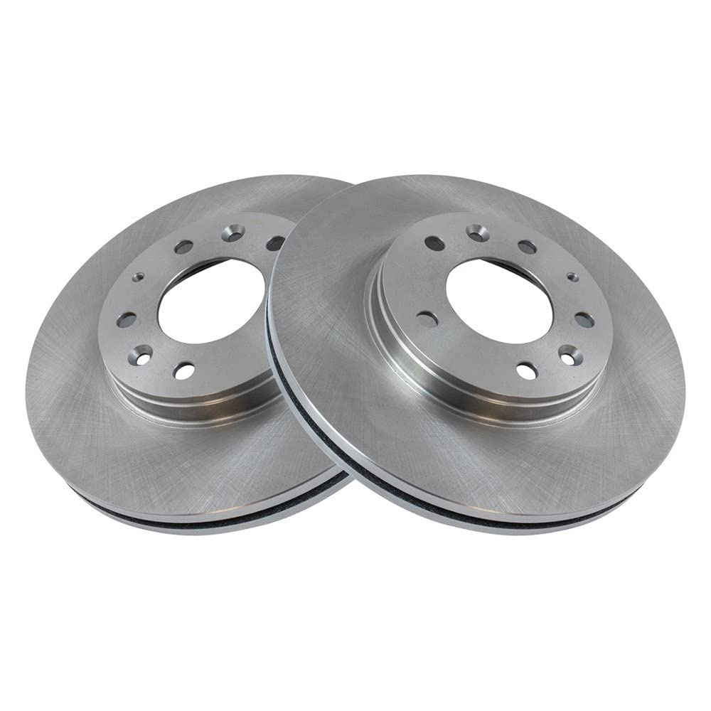 Trq Front Brake Rotors Set Vented Compatible With 2003-2005 Mazda 6